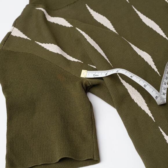 Saunders x RTR Jacquard Green Knit Dress - Picture 7 of 9